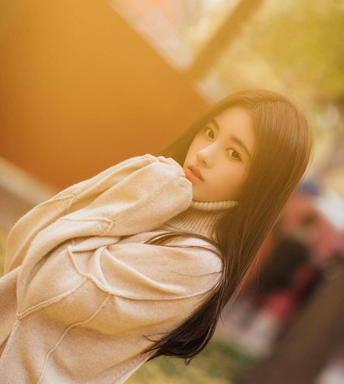 清新校花,制服少女