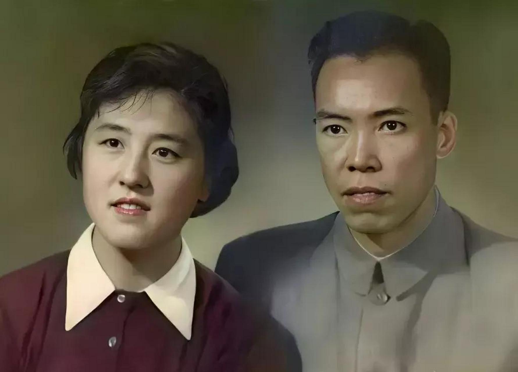 伉俪情深# 这是著名战将梁兴初与夫人任桂兰的合影照片.