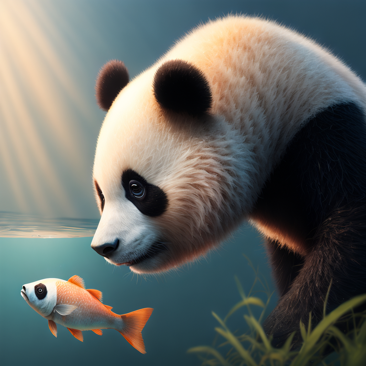 熊猫鱼下崽的征兆图片图片