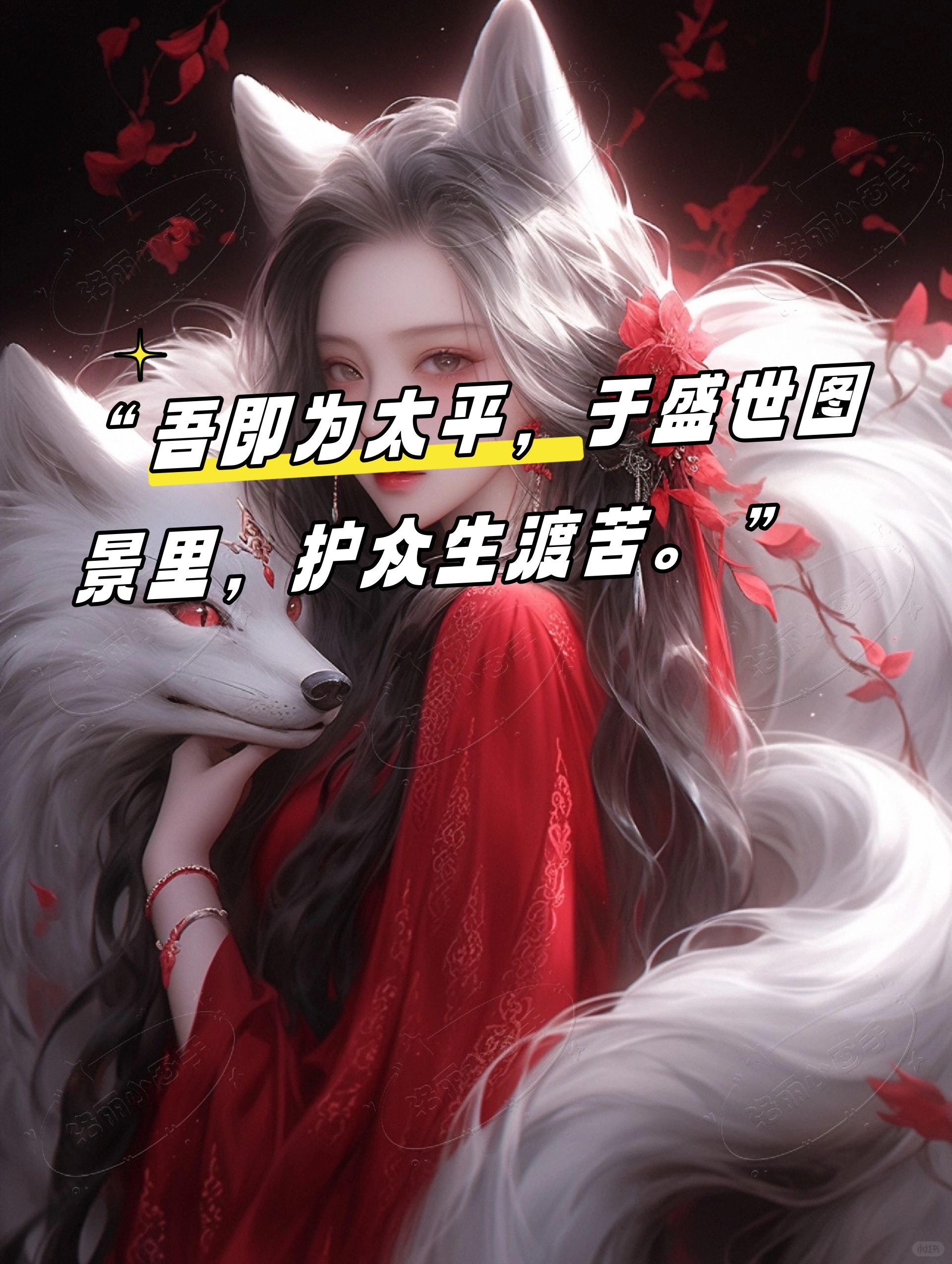 我以狐身立于画中,青丘之主,妲己之形