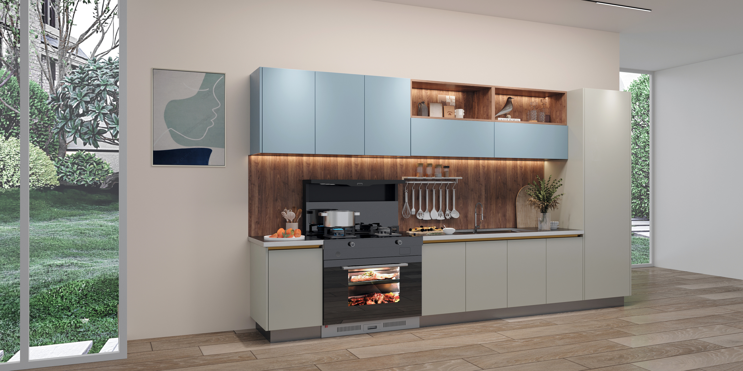 森歌定制不锈钢厨柜臻选304食品级不锈钢作为基材,将为您带来完美的