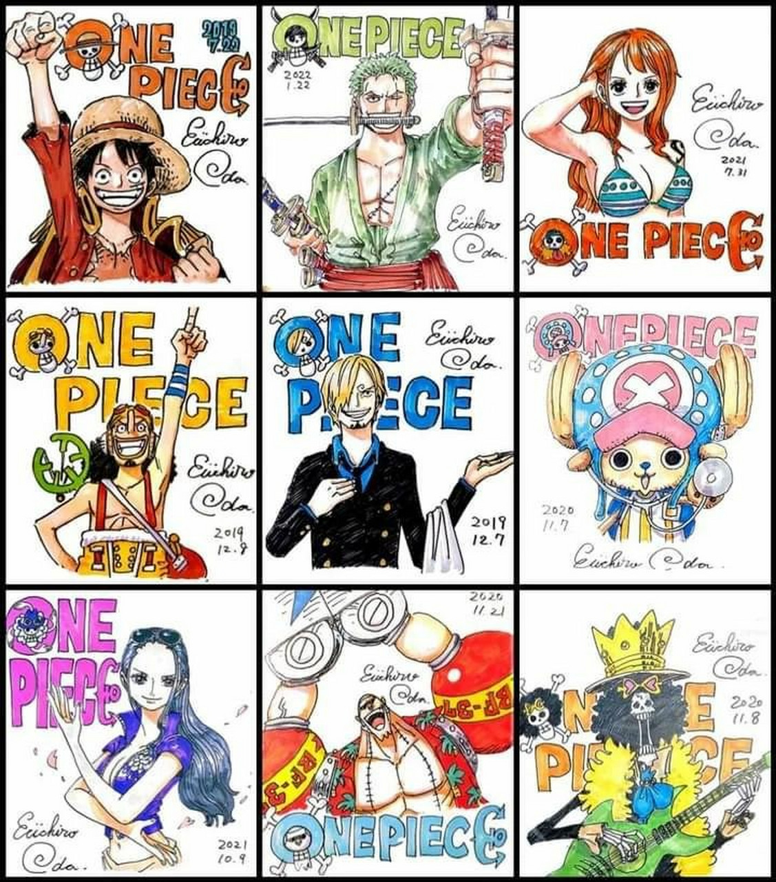 海贼王# 尾田荣一郎的亲笔签名