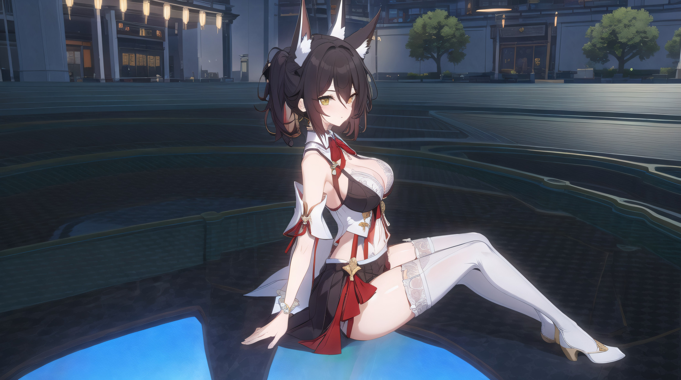 停云白色丝袜写真