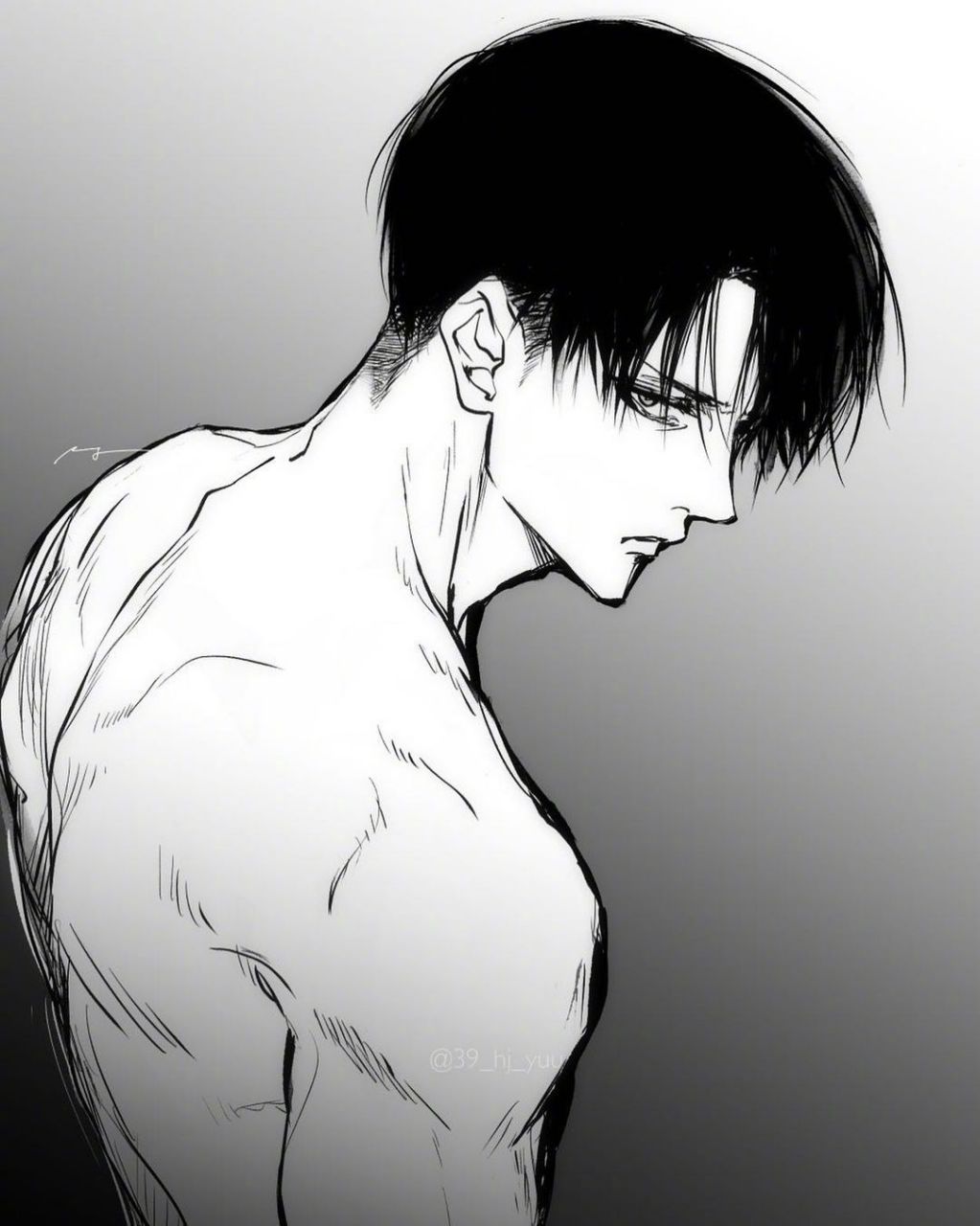 进击的巨人# 帅气的兵长,利威尔看着就流口水!