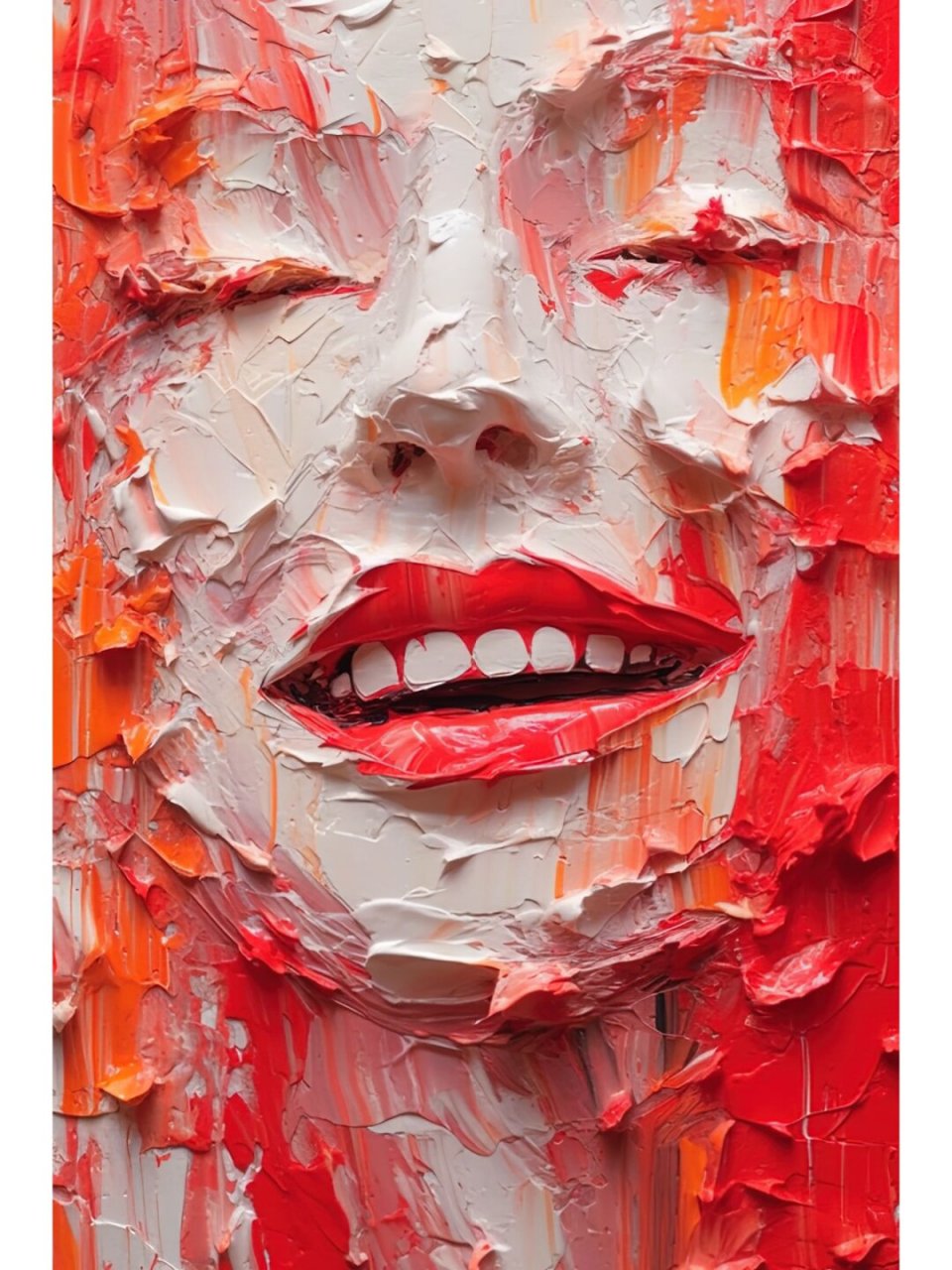 丙烯水彩刀画  好好看,我去,喜欢这种有层次的感觉