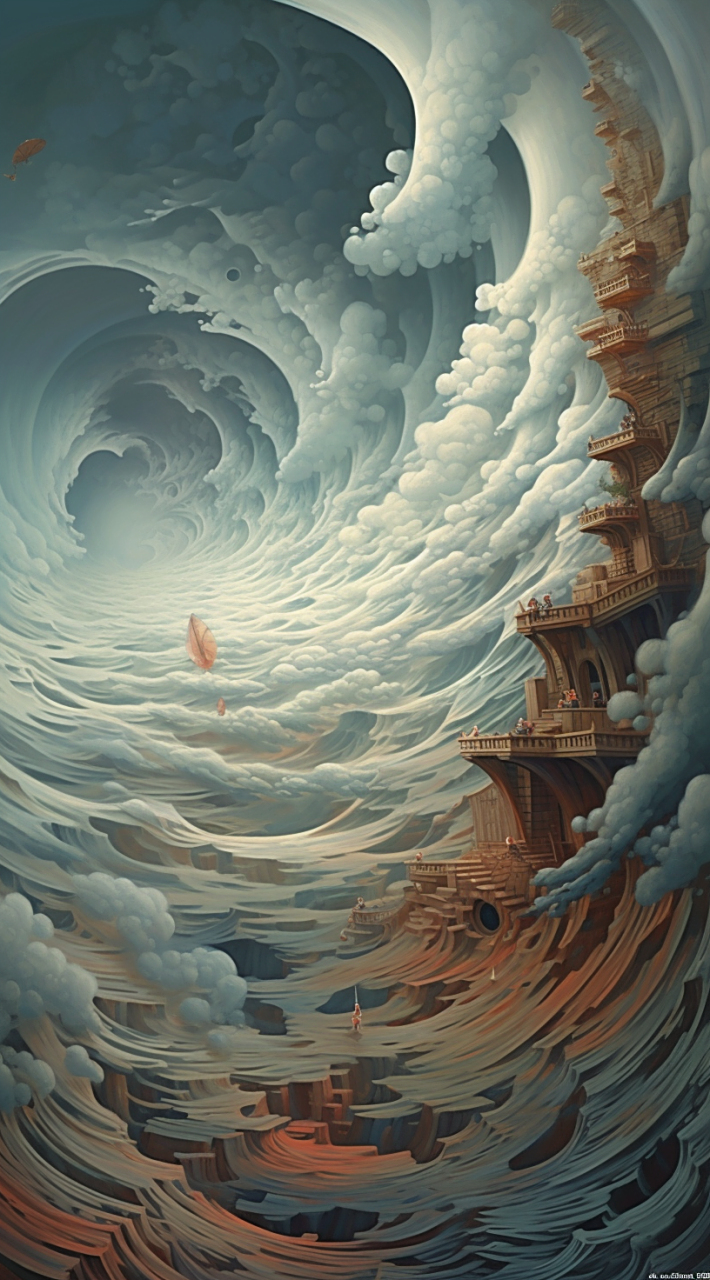 在轮回的天梯处  玄幻一点的图分享!#美图