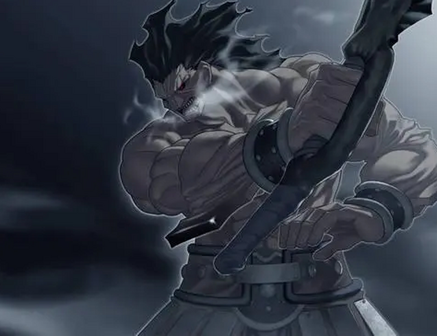 蘑菇给海格力斯加上了一个狂化的设定,在fate系列里面的海格力斯的