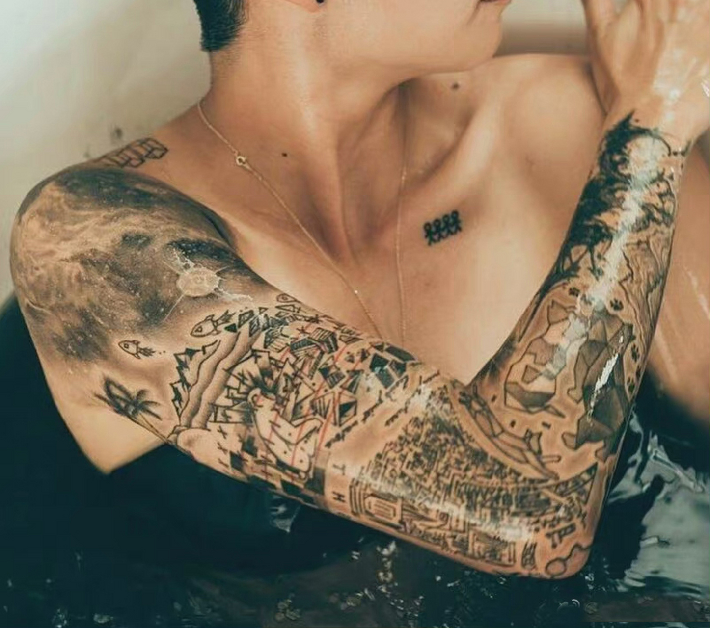 为什么美国女歌手刘逸云amber有纹身我觉得有问题?