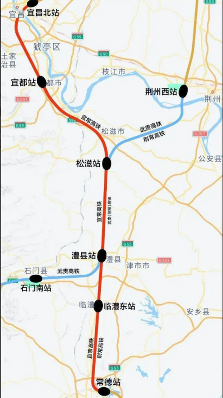 澧县高铁线路规划图图片