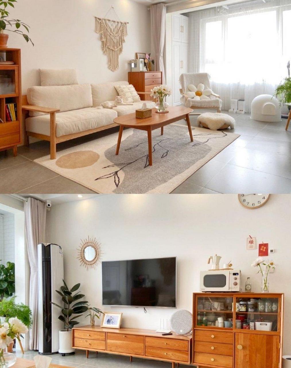 小清新的日式客厅装修搭配,是一天放松心情的好地方.