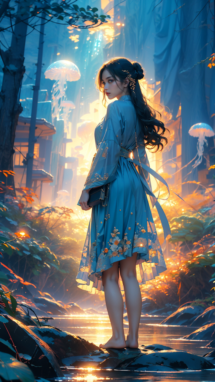 分享一组国风ai绘画奇幻风格,唯美壁纸哦!