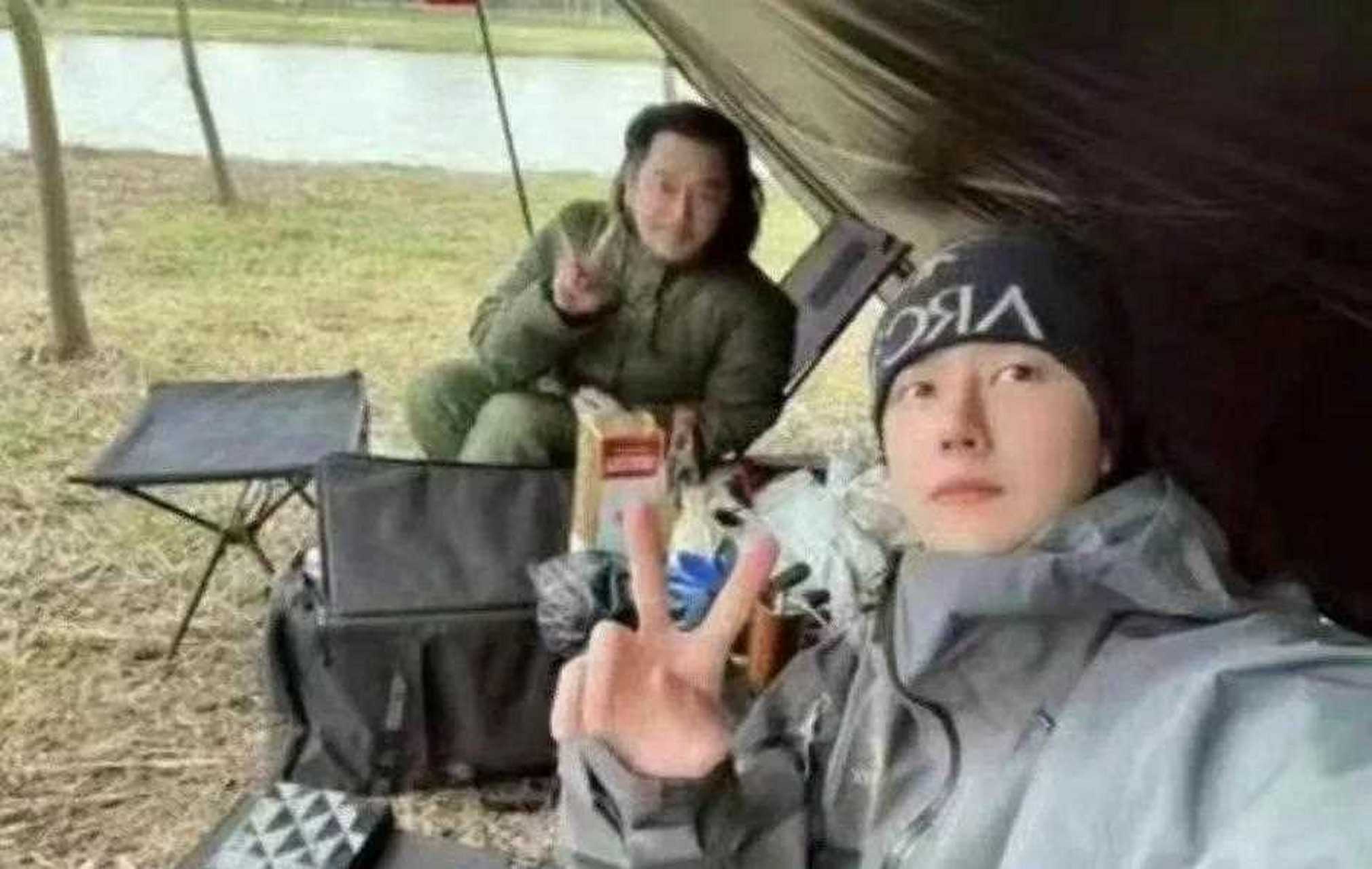 王一博和钱枫露营