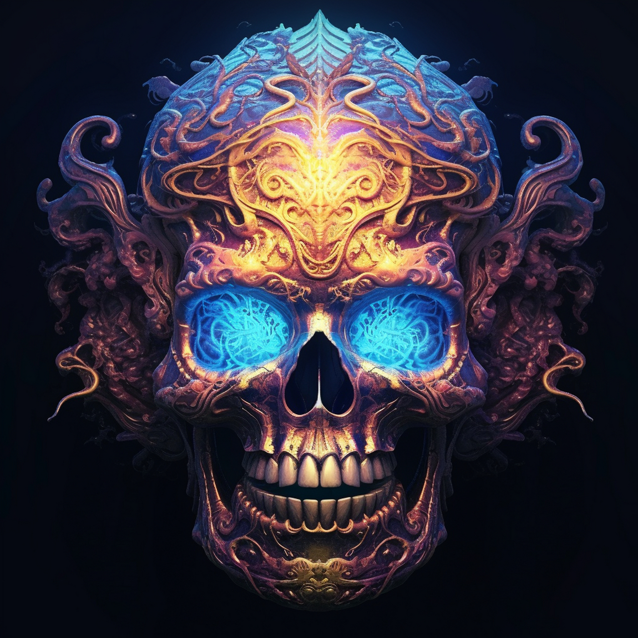 时尚色彩的骷髅头分享给大家,但愿可以吓你们一跳![鼓掌][鼓掌]