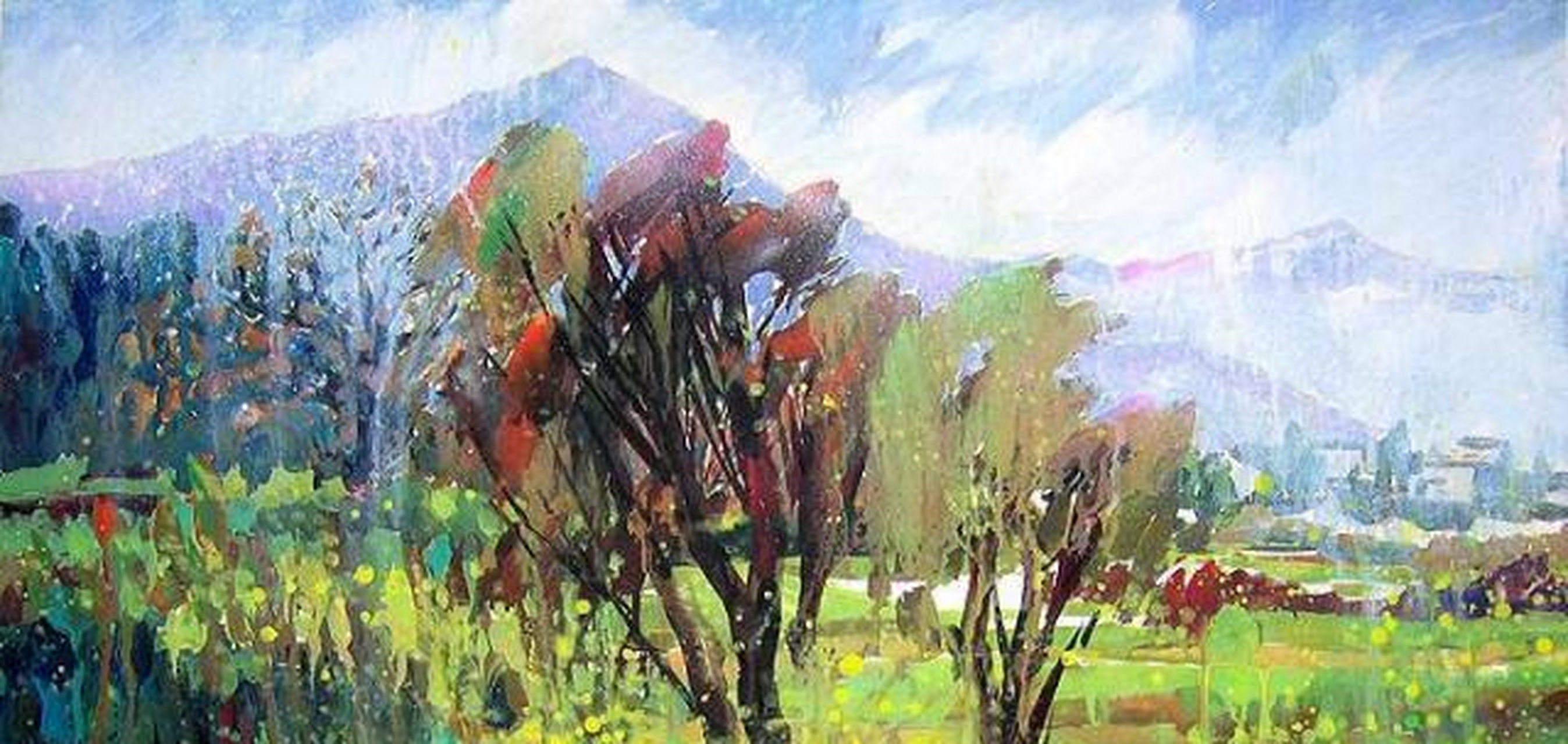 讴歌生命,赞美自然,高清泉水彩画作品欣赏