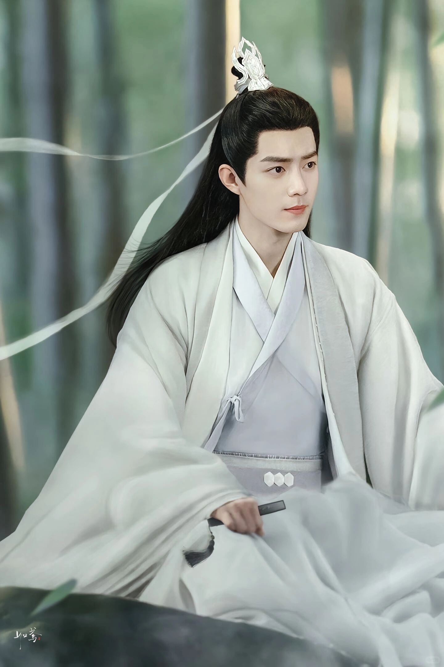 《玉骨遥》肖战白衣仙人造型,绝美壁纸惊艳来袭!