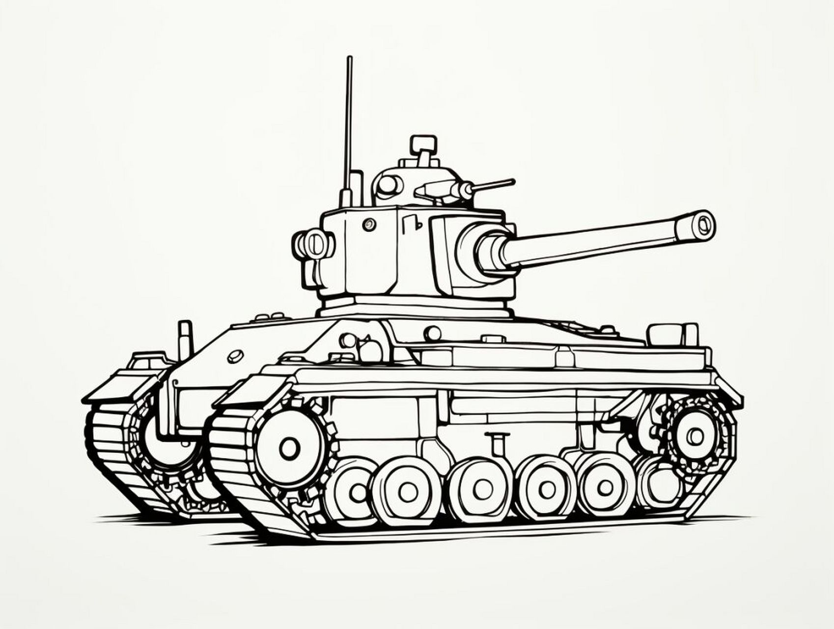 ai坦克线稿