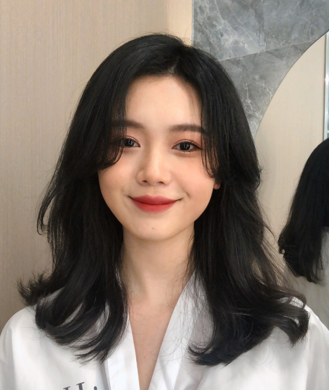 韩式中长发烫发 免打理烫发造型烫气垫烫 不同的脸型,发质,仅仅需要在