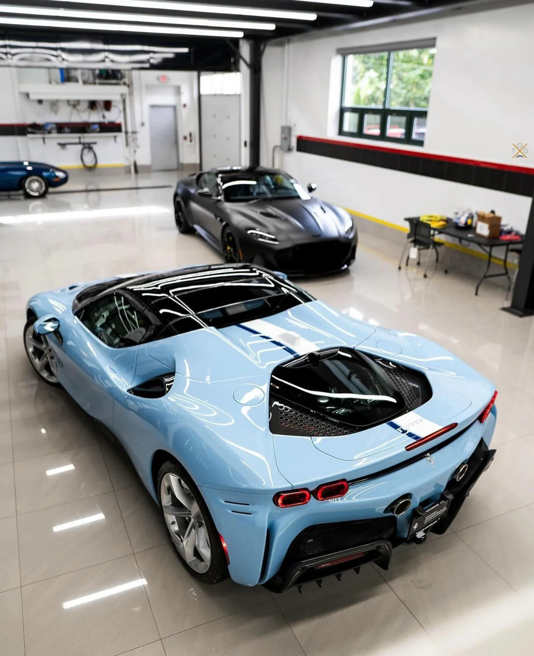 baby blue小清新tailor made sf90 spider  法拉利|法拉利sf90|超级