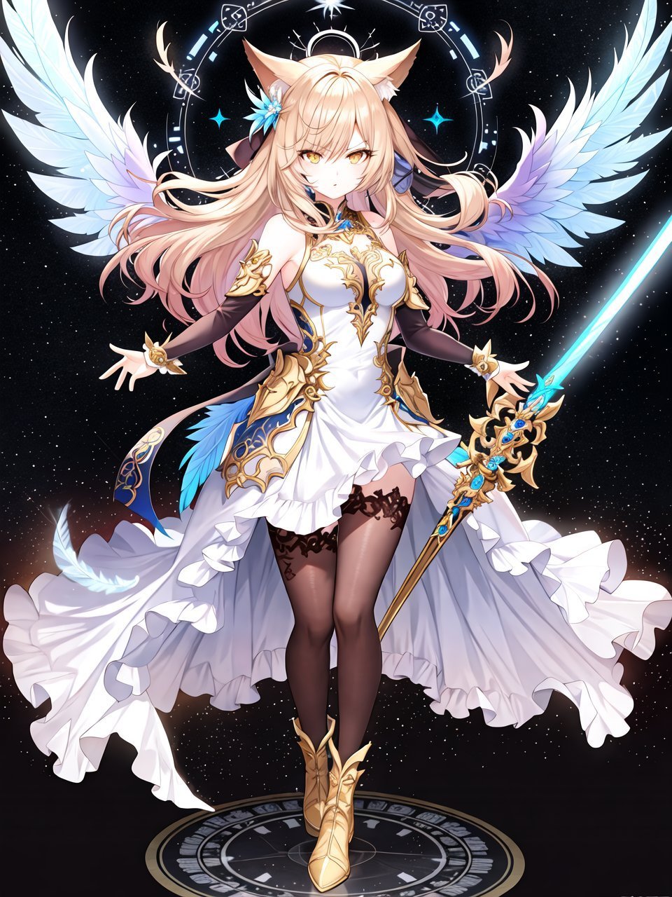 ai绘画分享:战斗少女立绘
