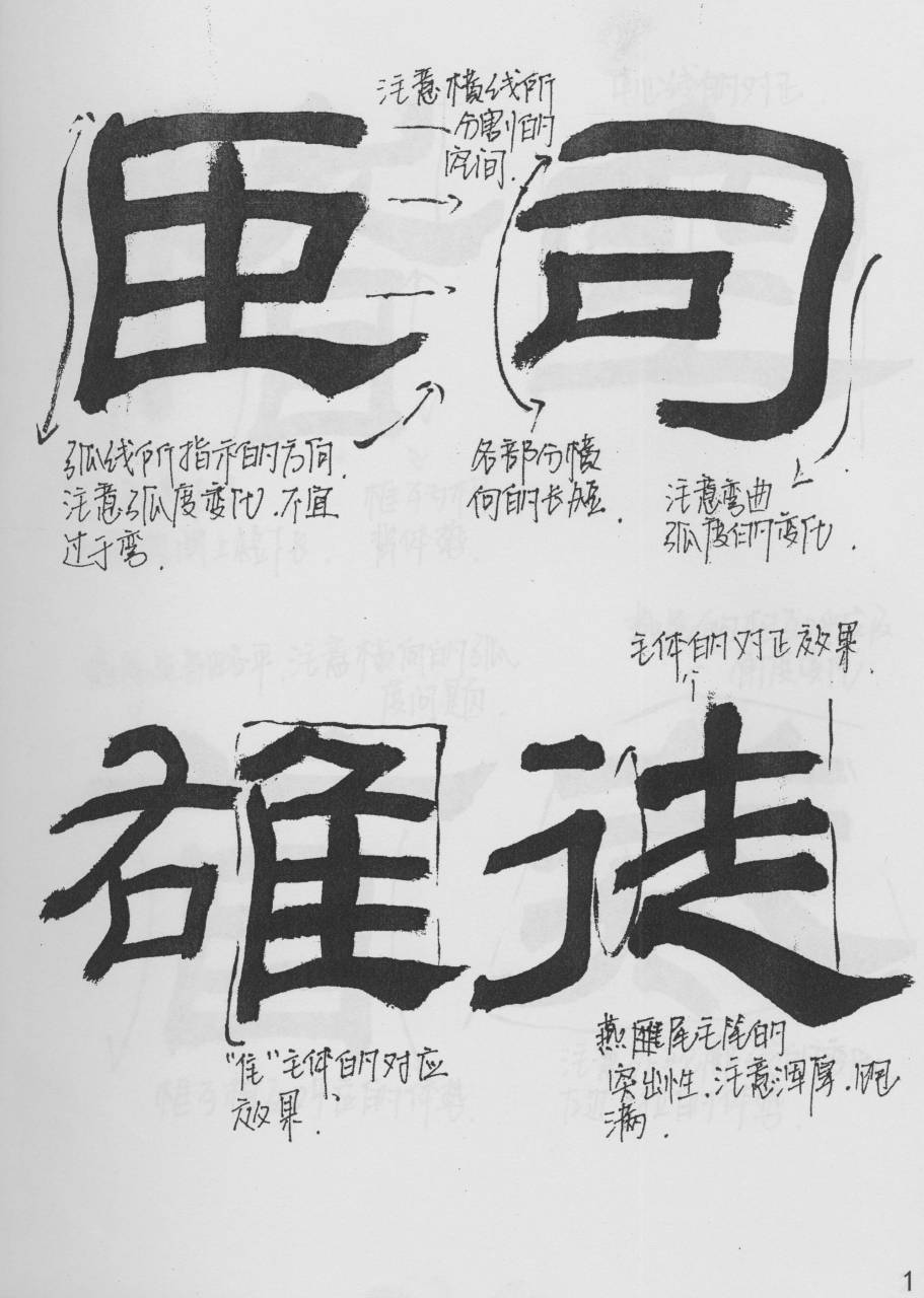 汉隶经典《乙瑛碑》教学手稿,讲解详细,对学习隶书很有帮助