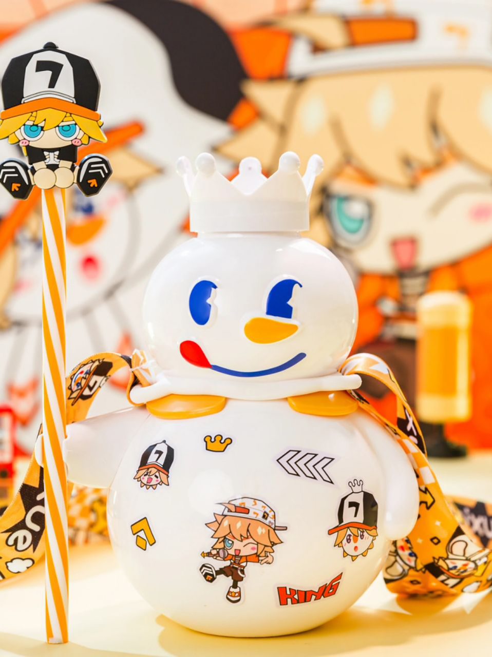 凹凸世界×蜜雪冰城雪王吨吨桶联名周边来袭!