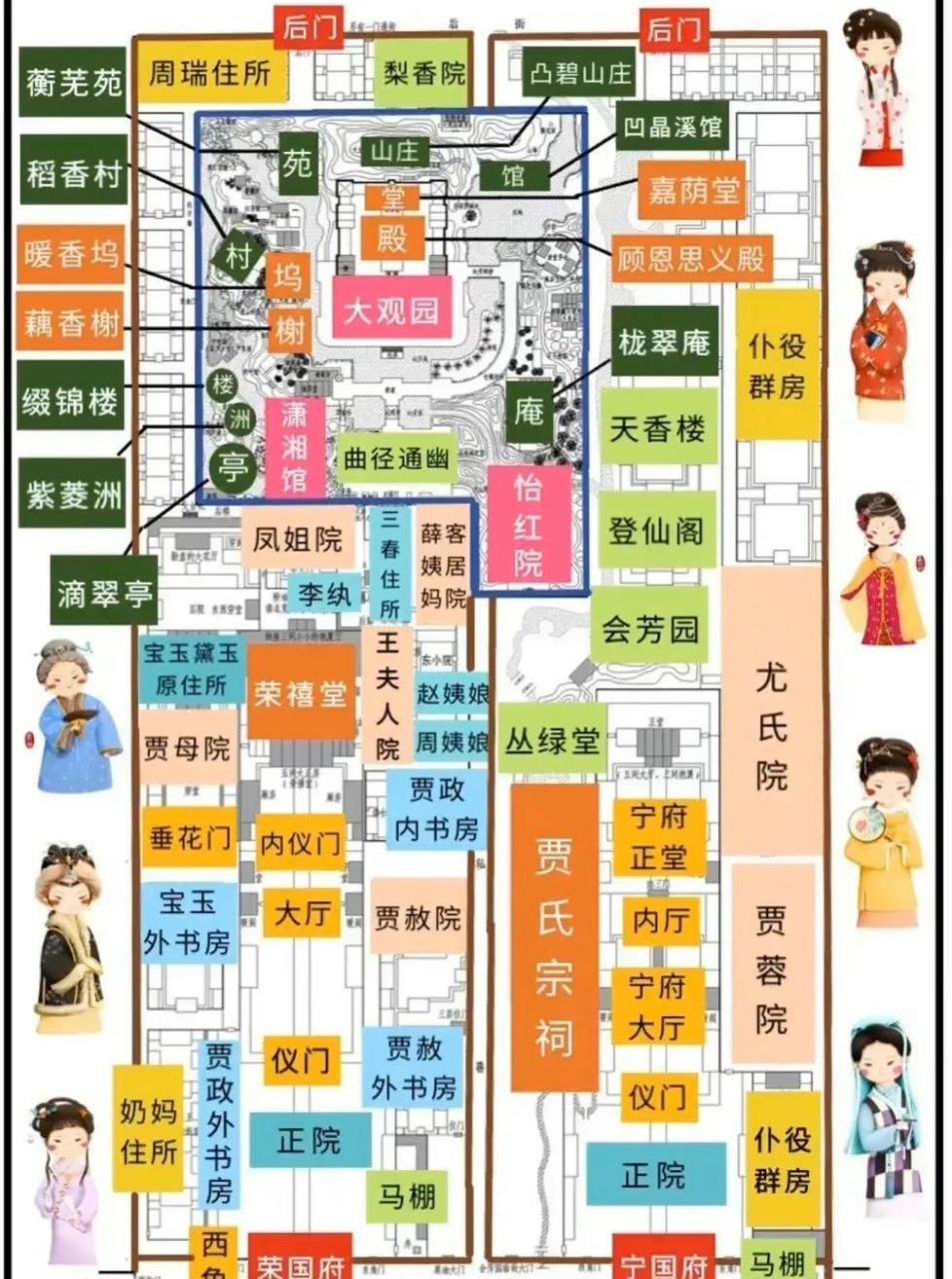 红楼梦贾府地图