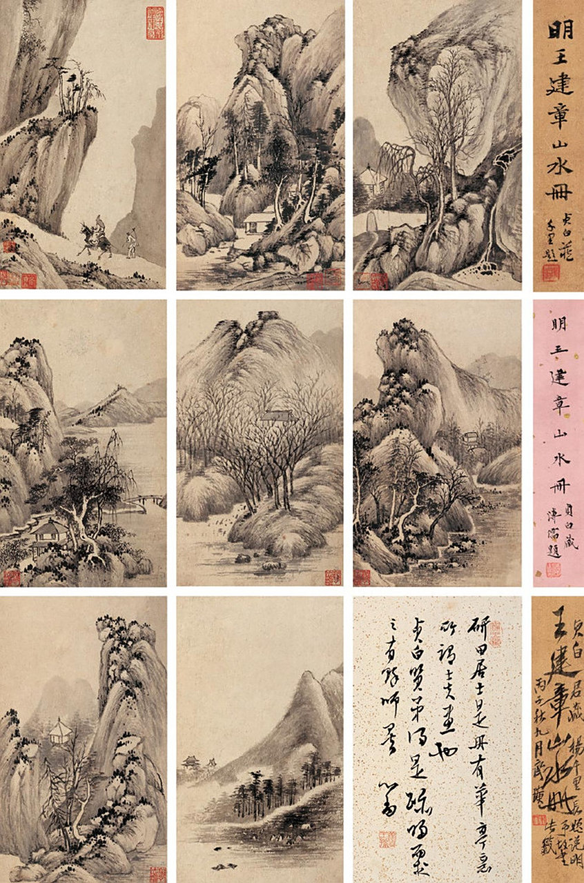 清代画家-王建章绘画作品选:王建章(生卒年不详),字仲初,号砚墨居士