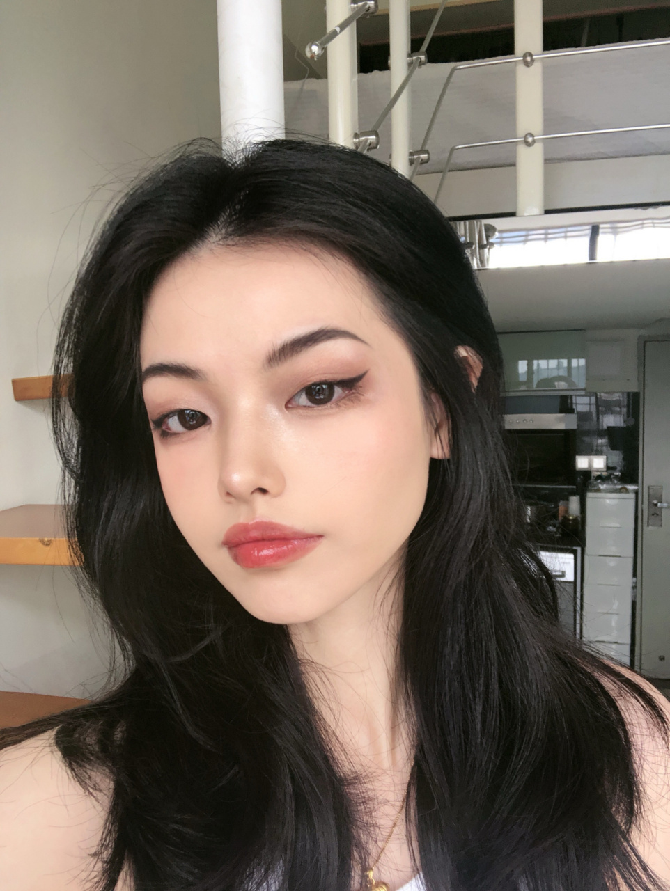 单眼皮上扬眼线巨有神 教程 hi下午好!