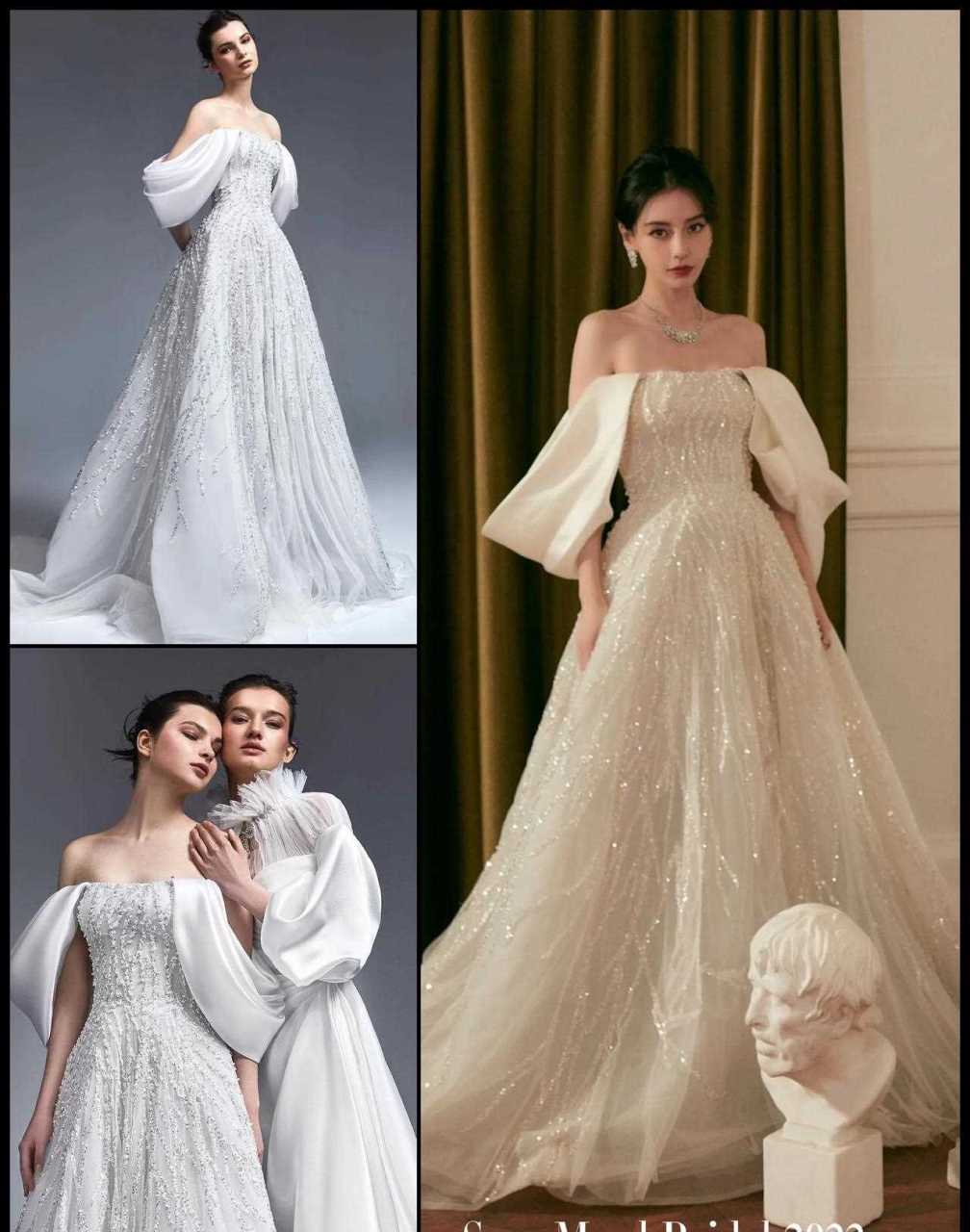 北京春晚代言人baby 除了粉色elie saab高定之外,工作室又释出了这套