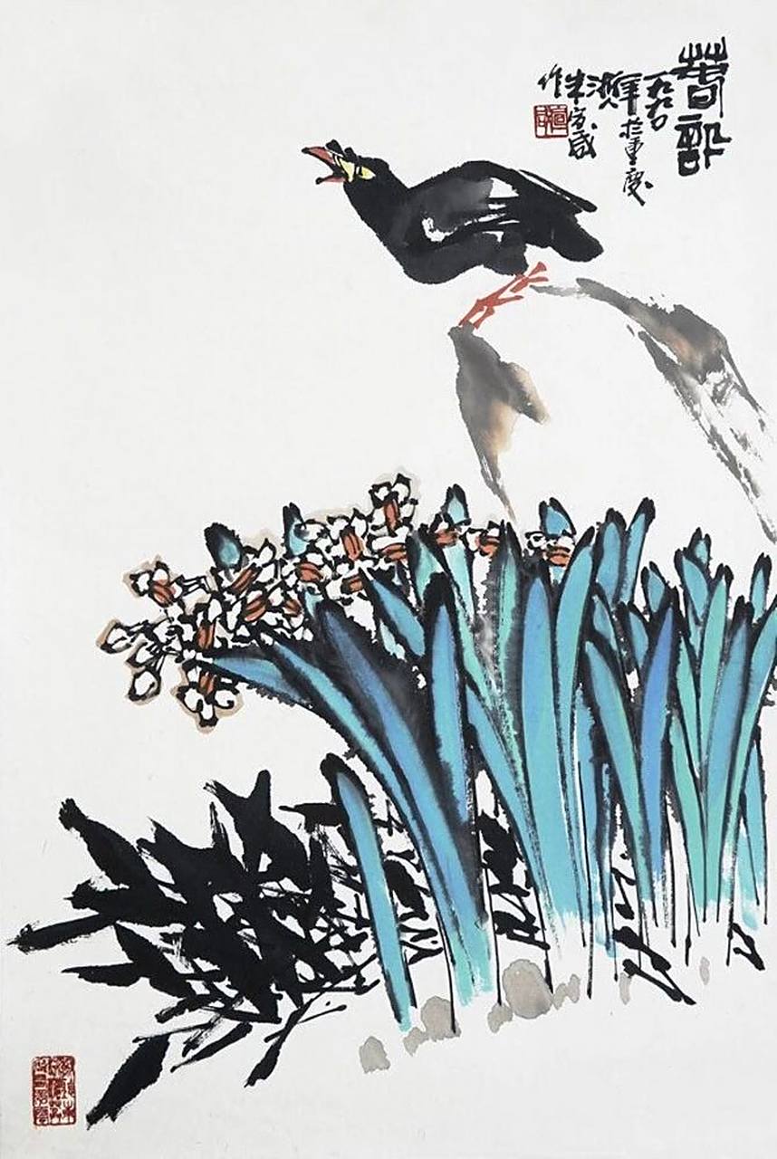 朱宣咸的艺术时代性很强,色彩可亲,笔法功力深厚,沉雄博大