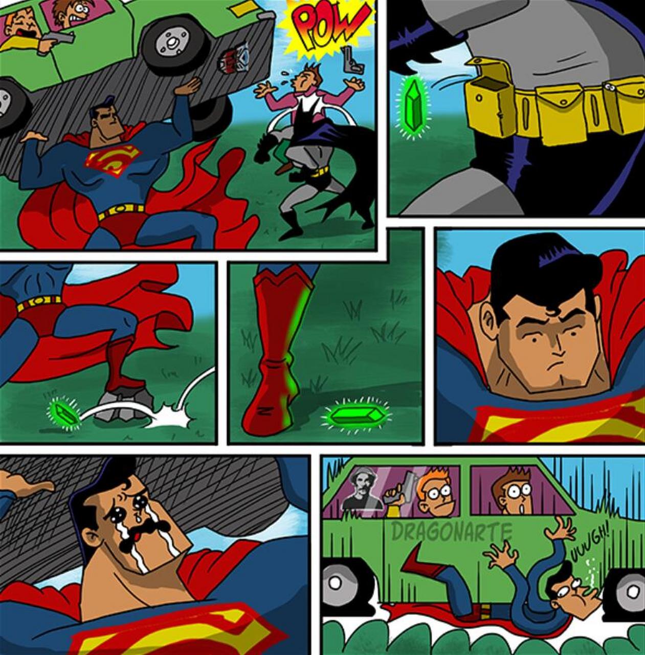 和蝙蝠侠一起行动真可怕,因为他随时都防着你,就算