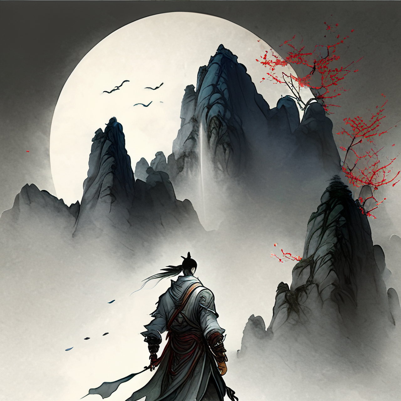 君从柯山来,行尽蜀山险.优美,4k,平和#百度文心一言来了