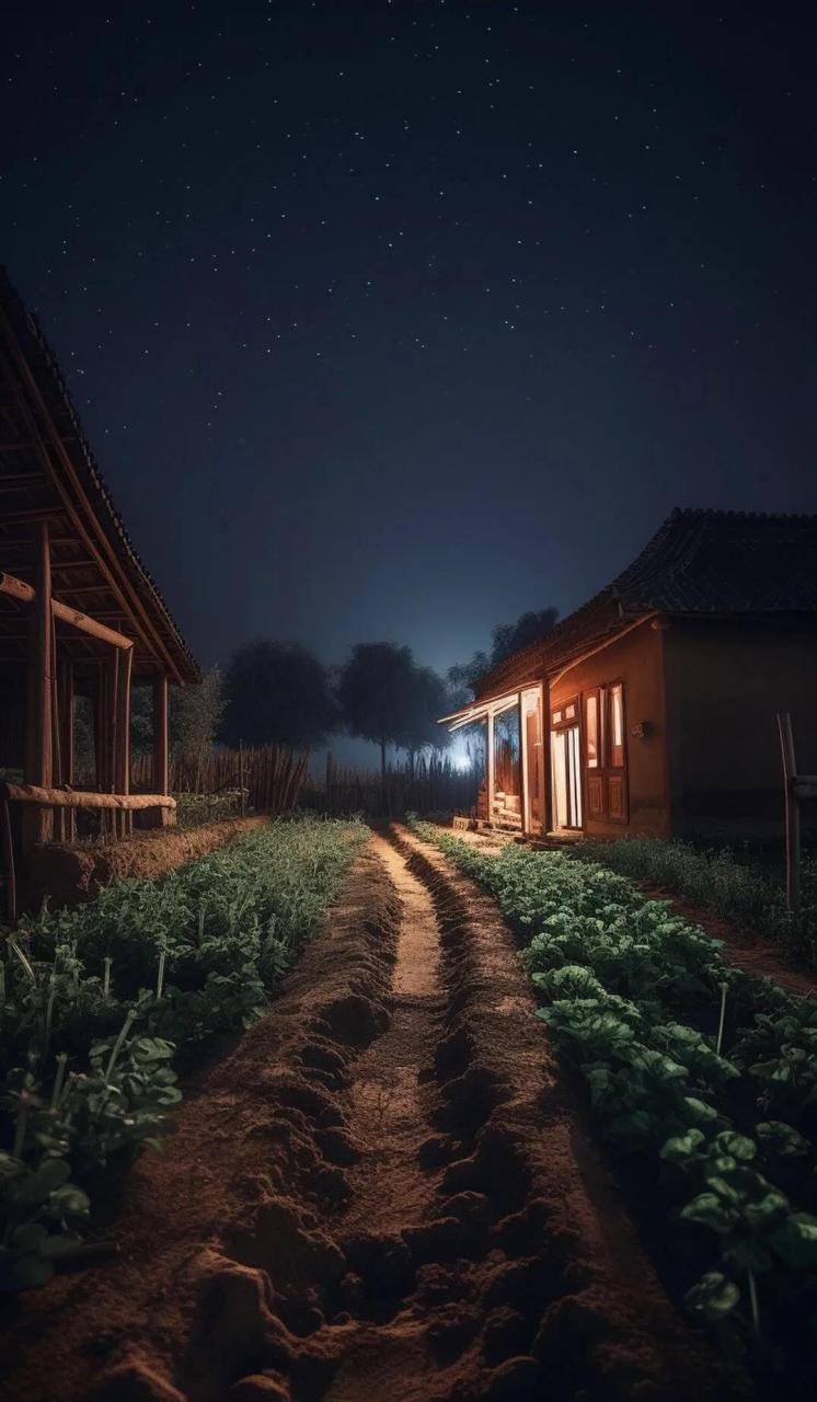 夜景图片真实图片农村图片