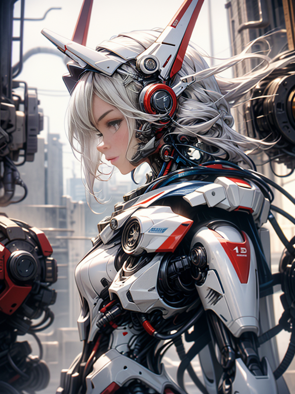 我喜欢的机甲少女#二次元机甲少女美图分享# #机甲少女