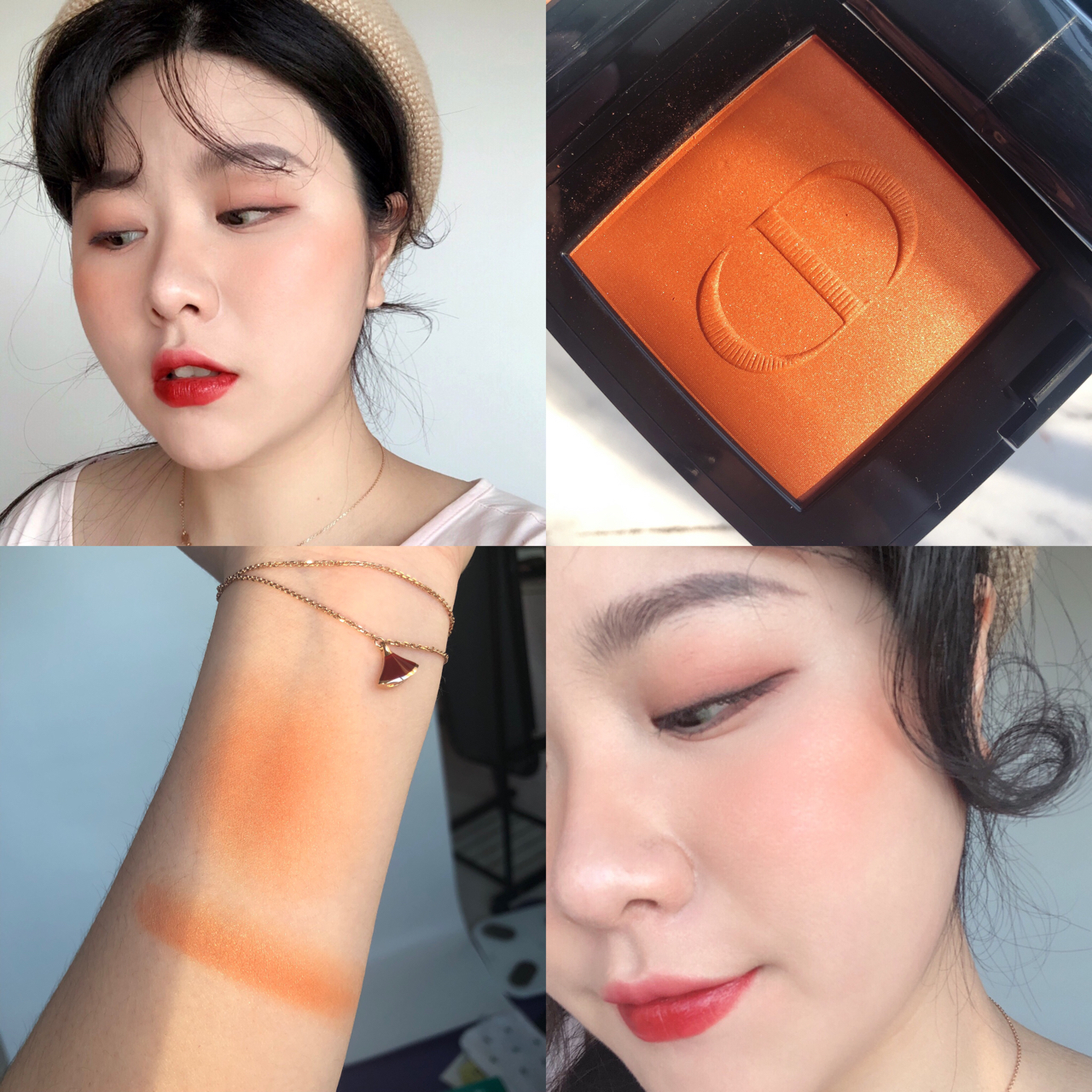 一抹春日暖阳～dior新品腮红643试色!