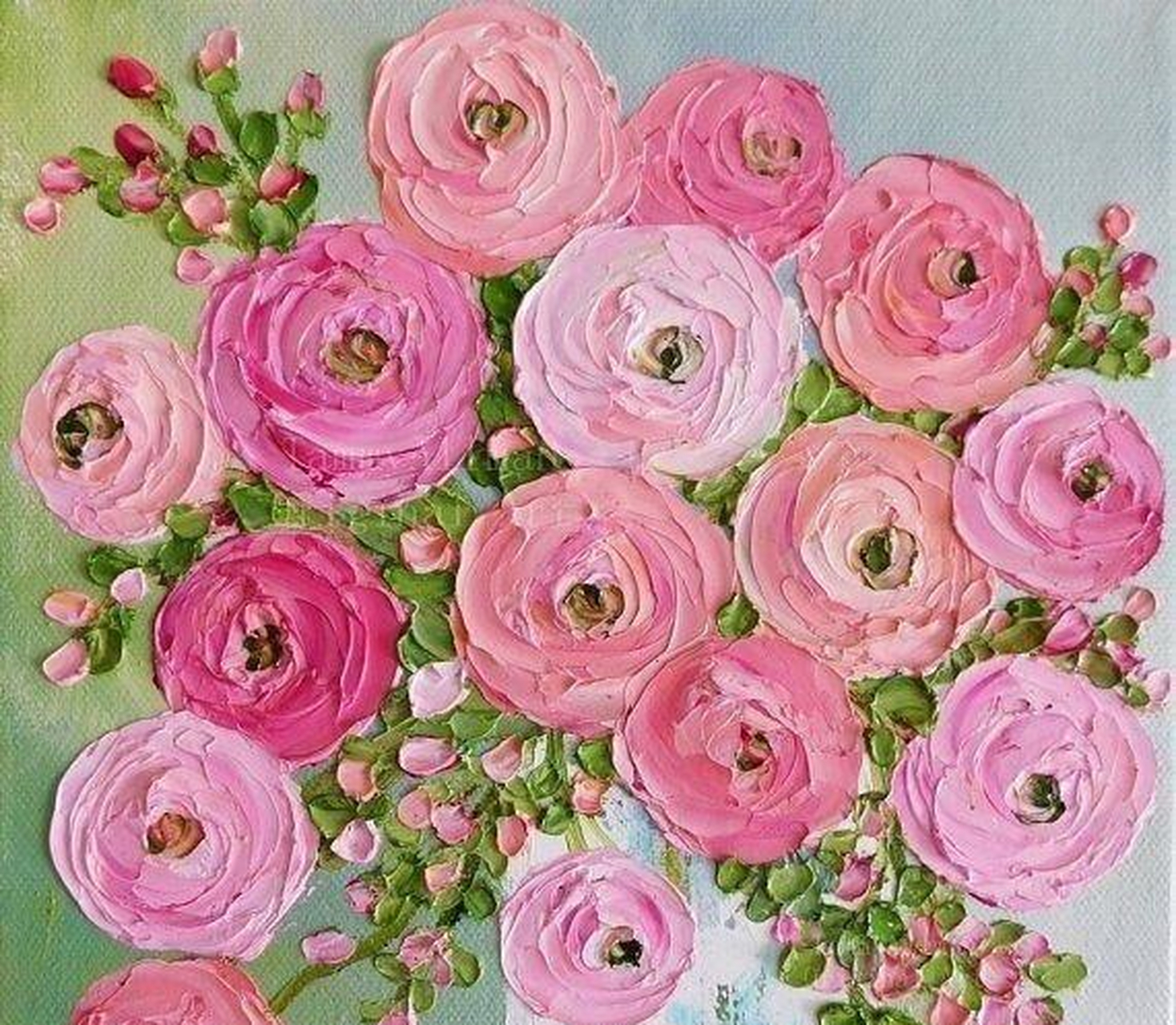 刮画小清新风植物花卉,真的好美