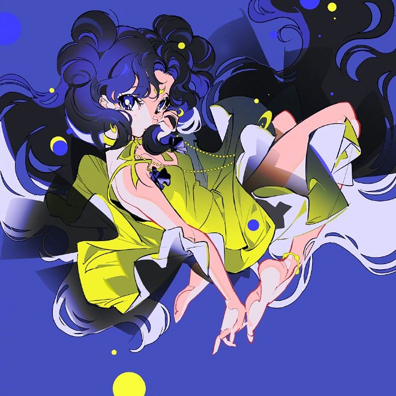 画师 米山舞 绘制「美少女战士」露娜  676767#插画# #经典动漫