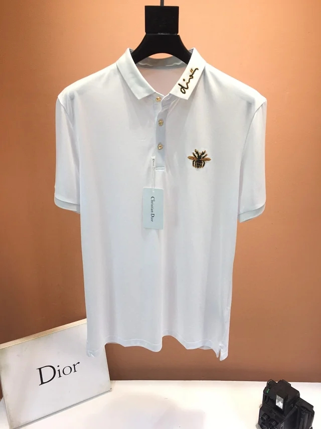 迪奥霸气蜘蛛图案polo衫