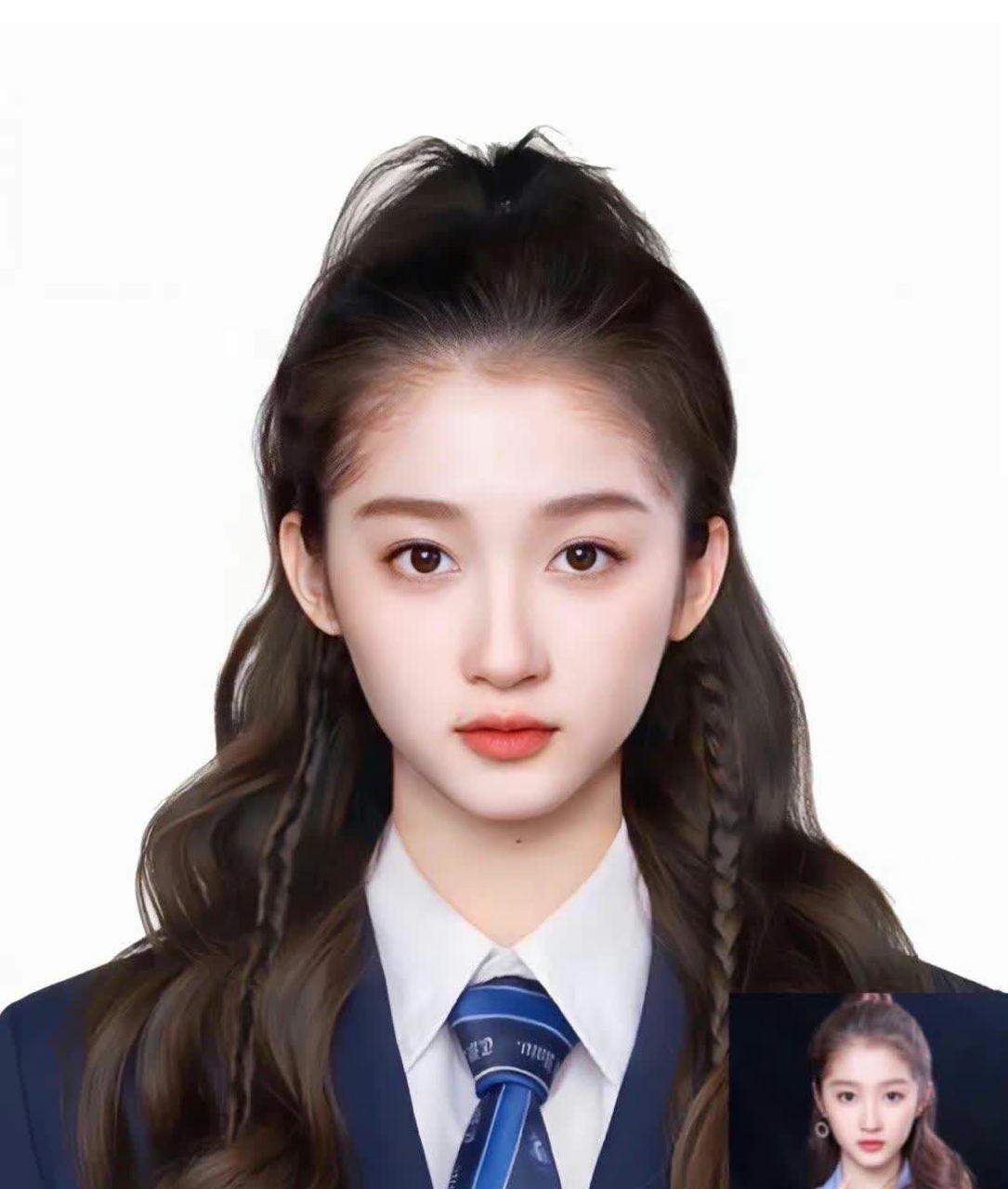 95张鲜花新鲜出炉的证件照,最美的一定是关晓彤了.[开心]