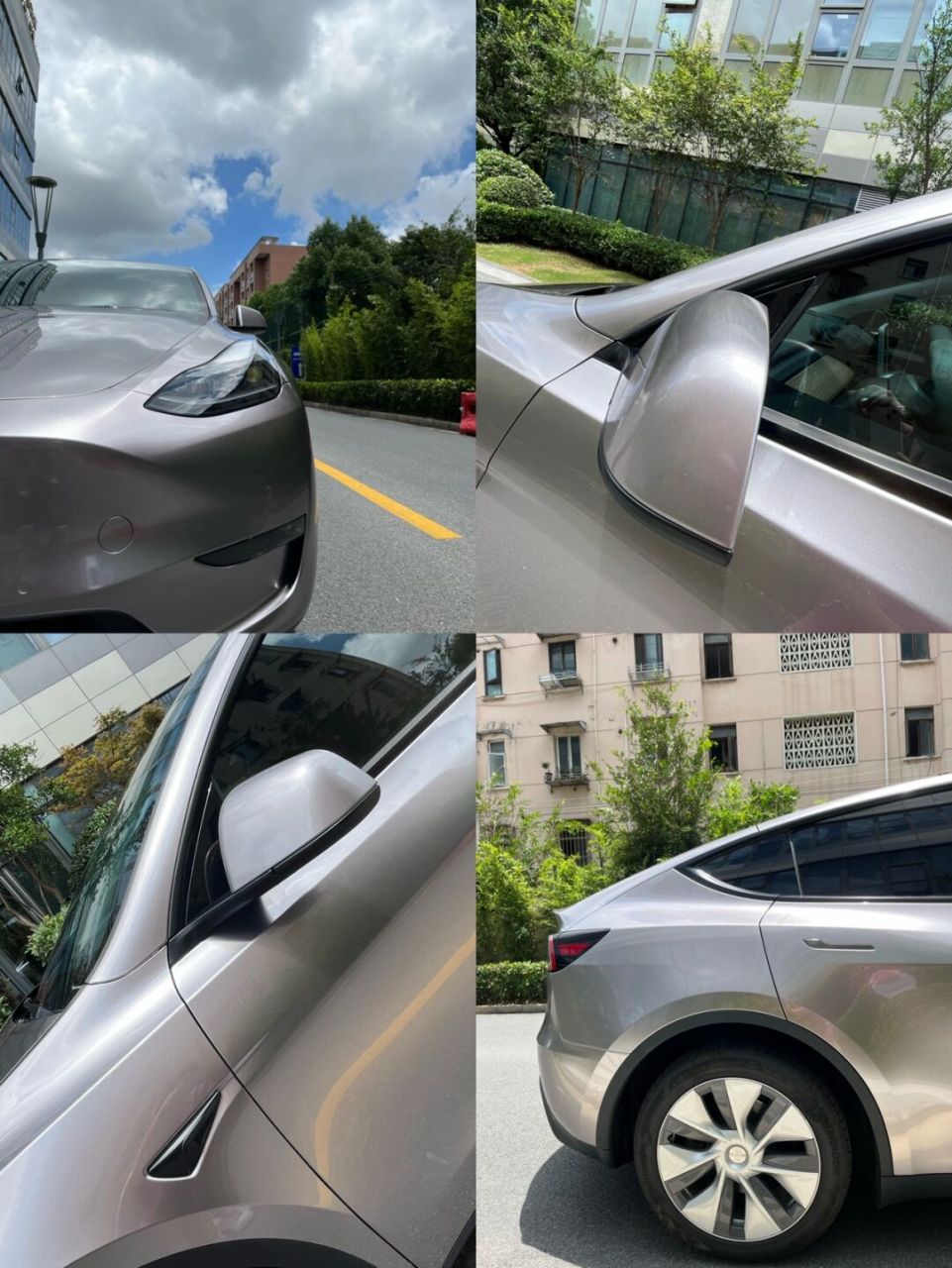 特斯拉model y77tup改色车衣液态金属银  特斯拉model y77tup改色