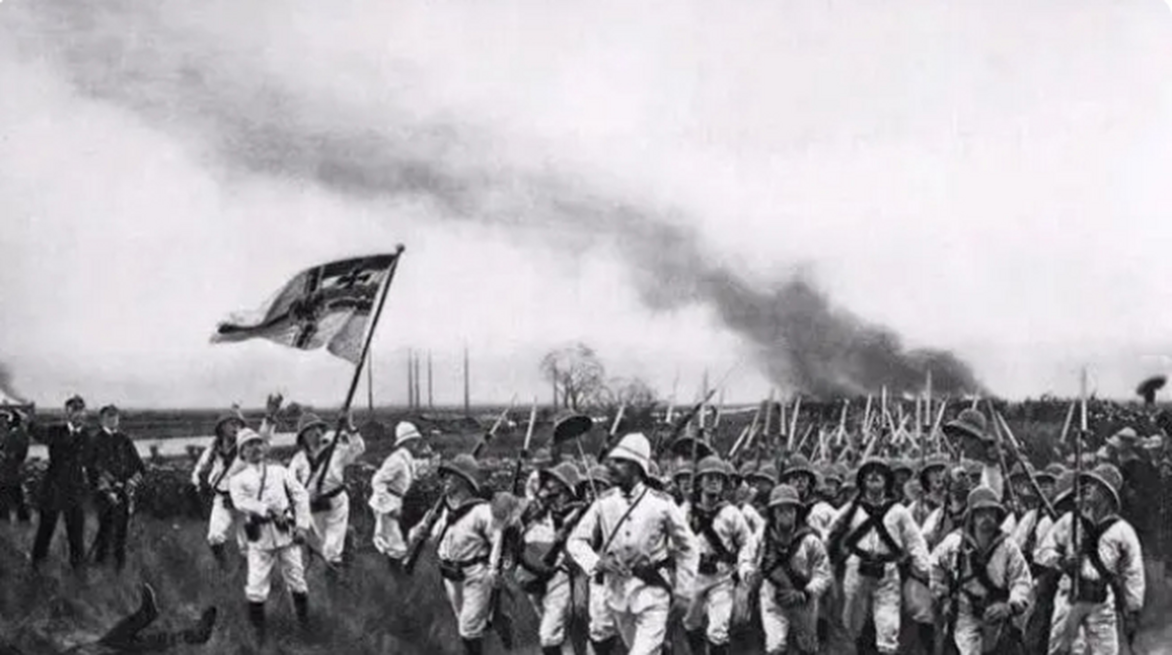 1900年7月1日(农历六月初五),清军,义和团与八国联军天津激战.