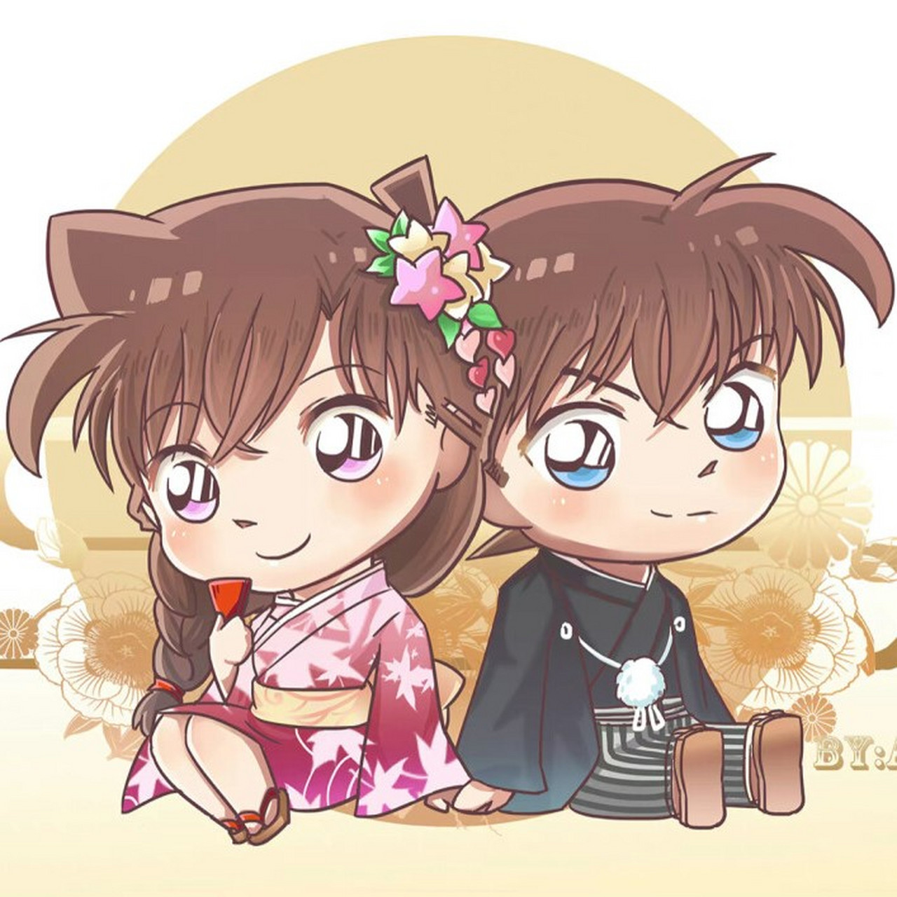 名侦探柯南"新兰可爱"头像推荐～等待的时间越久,见面的时候就越开心