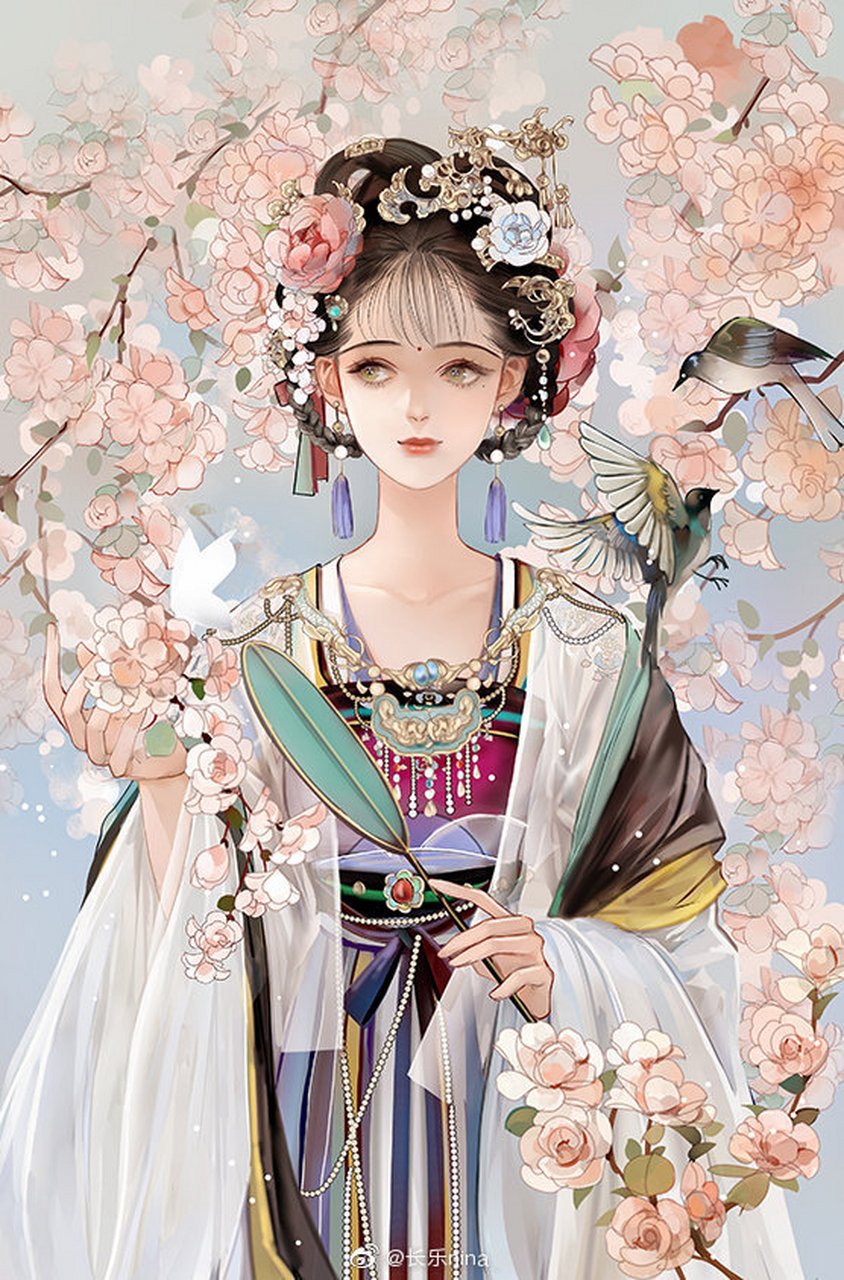 千年的等待,燃尽的风华,相思穿肠肚. 绘师:长乐nina #古风壁纸