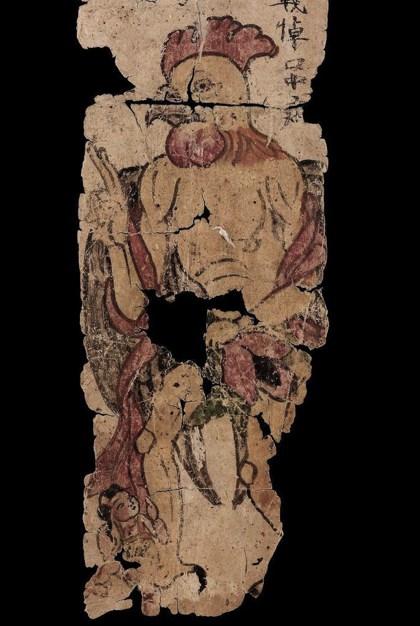 文物# 这是大英博物馆收藏的一组中国敦煌壁画.