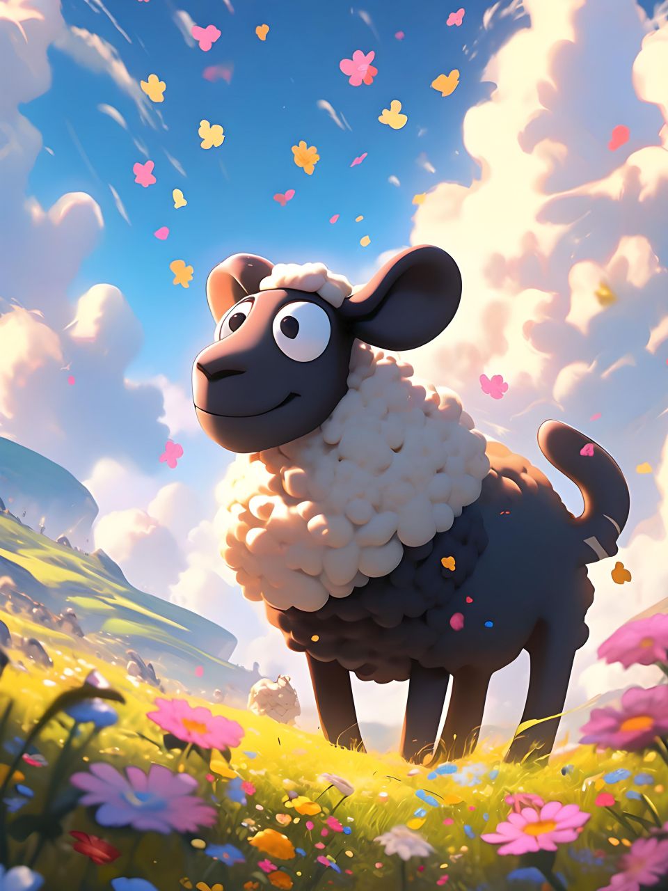 a绘58,#小羊##图片##动漫头像和壁纸##二次元##可爱