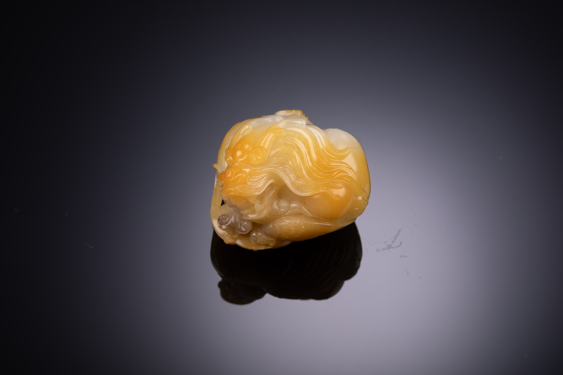 4克 【材质】:新疆和田玉黄沁籽料 #龙凤呈祥