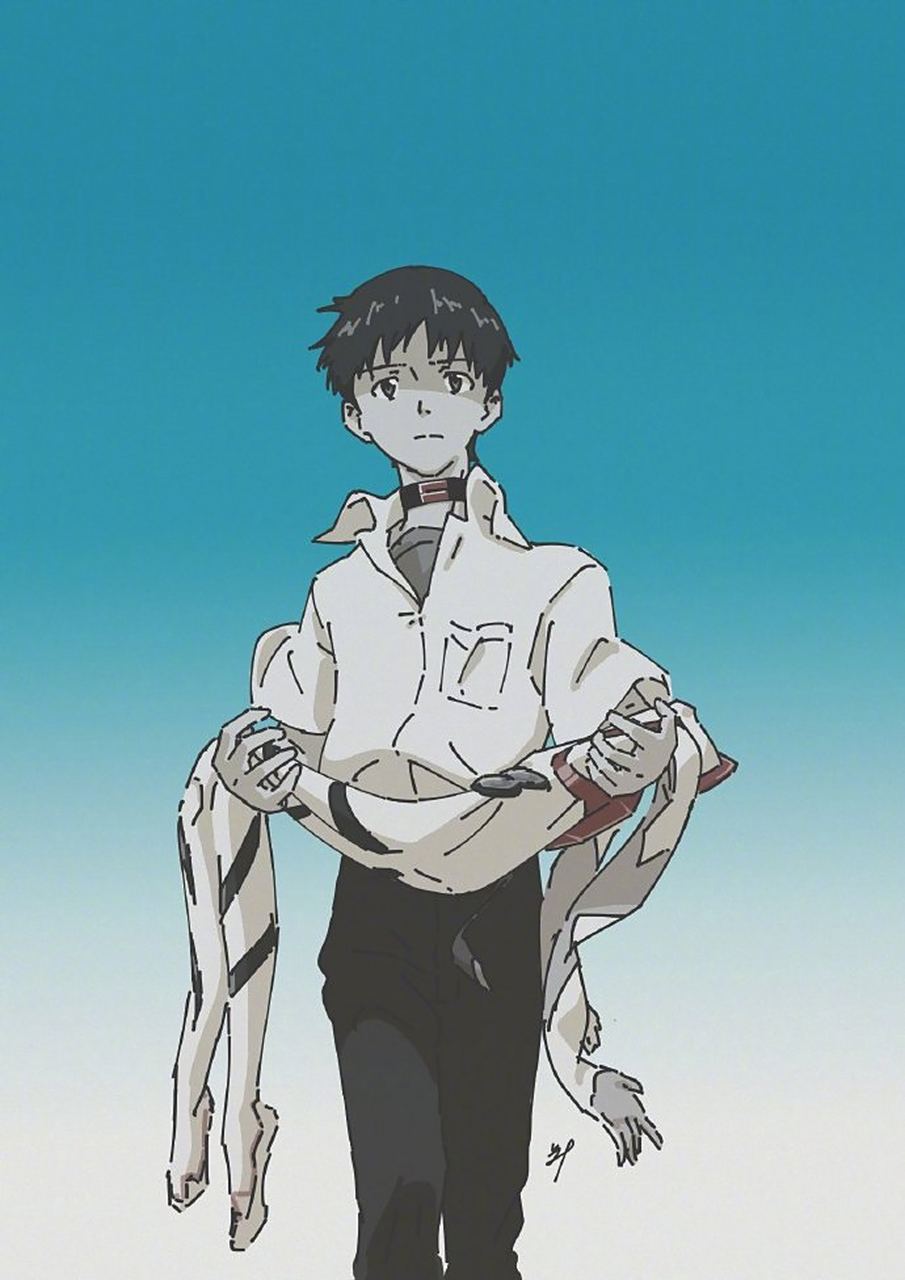 eva 新世纪福音战士终 staff绘 碇真嗣 #经典动漫