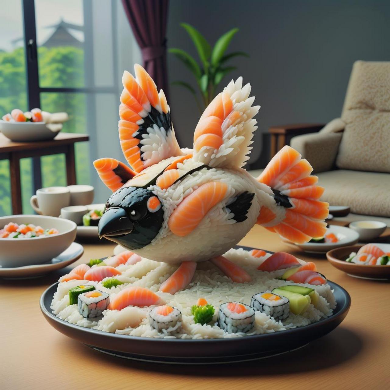 寿司的新造型#温暖冬天一起过