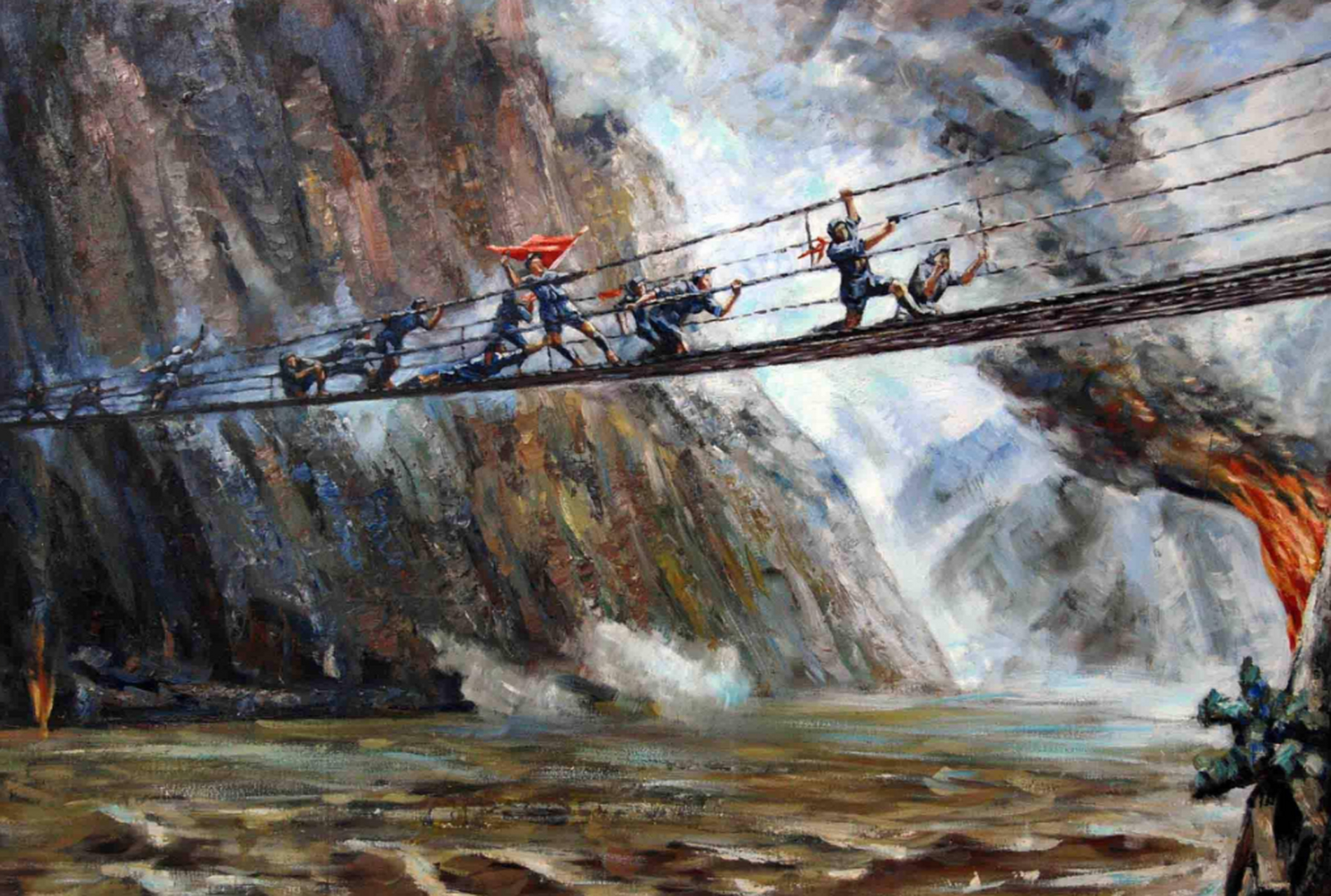 国民党军追击长征经常保持两三天的距离,目的是一石三鸟  首先,借沿路