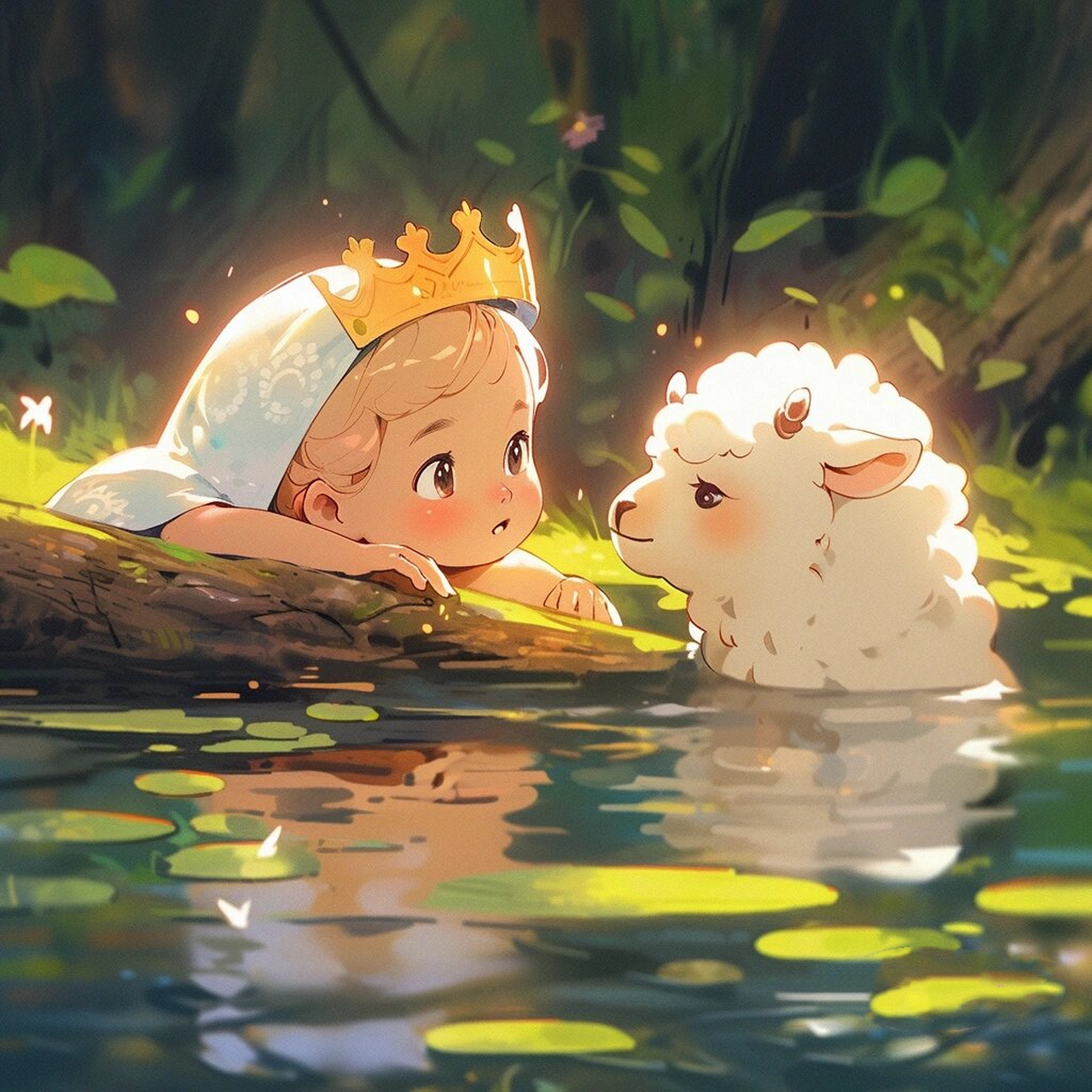 情头,童话故事,公主梦中的小羊  【童话故事】情头中的小羊,带你走进